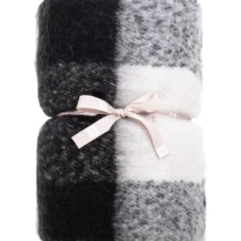 Miny Sisustustyynyt Ja Huovat-Torkkuhuopa 127 X 152 Cm Musta/valkoinen