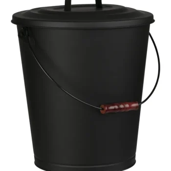 Brücke Kiuas- Ja Takkatarvikkeet-Tuhkaämpäri 20 L Musta