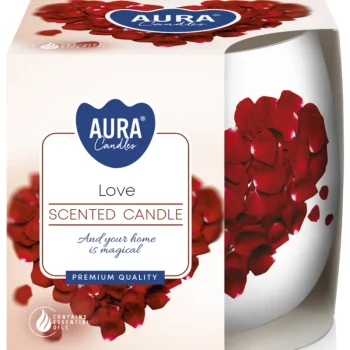 Aura Kynttilänjalat Ja Kynttilät-Tuoksukynttilä 20 H Love