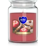 Bispol Kynttilänjalat Ja Kynttilät-Tuoksukynttilä Omena-kaneli Lasipurkissa