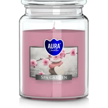 Bispol Kynttilänjalat Ja Kynttilät-Tuoksukynttilä Spa Garden Lasipurkissa