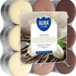 Bispol Kynttilänjalat Ja Kynttilät-Tuoksulämpökynttilä 18 Kpl Vanilja