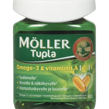 Möller Terveysravinteet Ja -valmisteet^Tupla Omega-3 100 Kpl