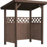 Tammisto Piharakennukset-Tuplajätekatos Lux Ruskea