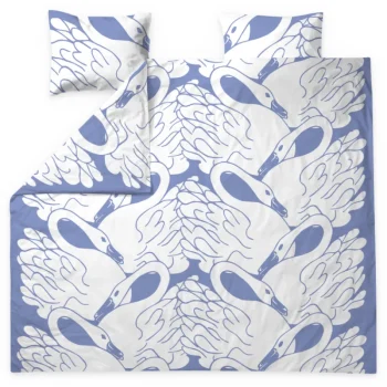 Vallila Vuodevaatteet-Tuplapussilakanasetti 240 X 210 Cm Laulujoutsen