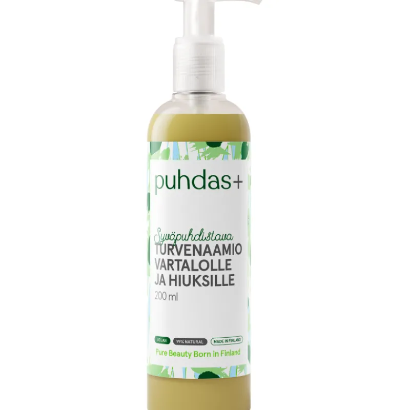 turvenaamio-puhdas-100-ml-syvp-XPBIpyXP-0.webp Puhdas+ Luonnonkosmetiikka-Turvenaamio 100 Ml Syväpuhdistava Vartalolle & Hiuksille