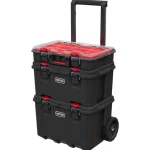 Keter Hyllyjärjestelmät-Työkalukärry Stack And Roll, 3 Osaa