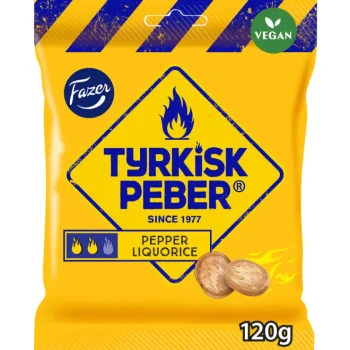 Fazer Karkit^Tyrkisk Peber 120 G Liquorice