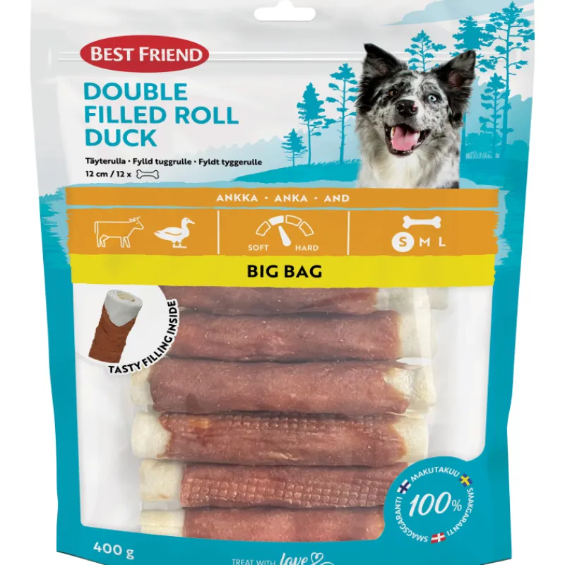tyterulla-best-friend-12-kpl-4-AlGwTiLV-0.webp Best Friend Koiranruoka^Täyterulla 12 Kpl 400 G Double Ankka