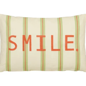 Mica Decorations Sisustustyynyt Ja Huovat-Tyyny 55 X 35 Cm Smile Vihreä