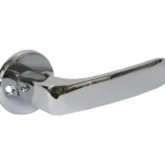 Pisla Pienrauta-Ulko-ovenpainike Euro Kromattua Messinkiä