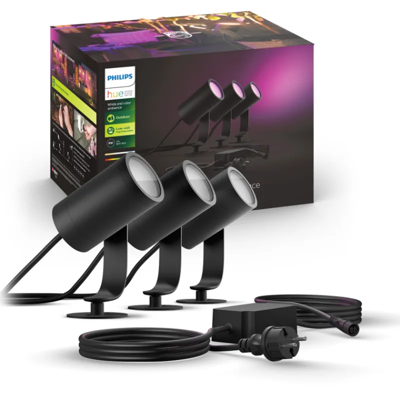 ulkokohdevalaisin-philips-hue-BYOkXQnx-0.webp Philips Hue Ulkovalaisimet-Ulkokohdevalaisin Lily 3x8W 24V, Musta