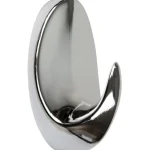 Pisla Ripustus-Vaatekoukku 2 Kpl Kromattua Muovia, Tarrakiinnitys