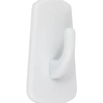 Pisla Ripustus-Vaatekoukku 2 Kpl, Valkoinen, Tarrakiinnitys