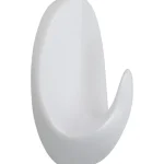 Pisla Ripustus-Vaatekoukku Mini Valkoinen, Tarrakiinnitys, 2 Kpl