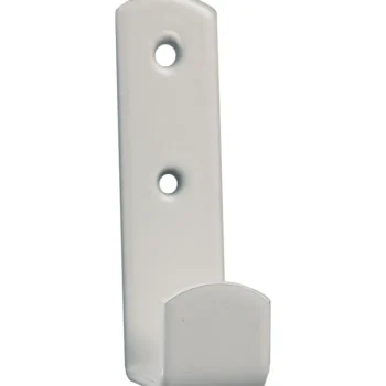 Pisla Ripustus-Vaatekoukku Terästä, Valkoinen, 4 Kpl