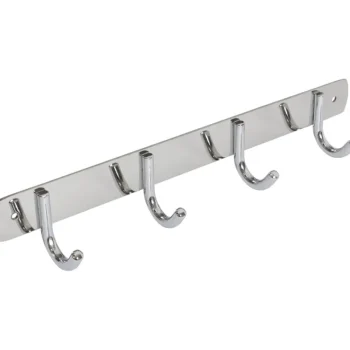 Pisla Ripustus-Vaatenaulakko 409, Kromattu, 4 Koukkua