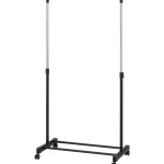 Iisi Vaatehuolto Ja -säilytys^Vaateteline Musta