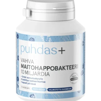 Puhdas+ Terveysravinteet Ja -valmisteet^Vahva Maitohappobakteeri 75 Kaps 10 Miljardia
