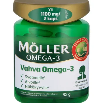 Möller Terveysravinteet Ja -valmisteet^Vahva Omega-3 70 Kpl