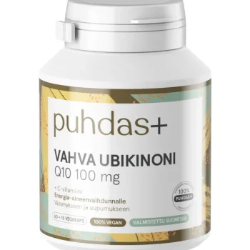 Puhdas+ Terveysravinteet Ja -valmisteet^Vahva Ubikinoni Q10 100 Mg 75 Kaps + C-vitamiini
