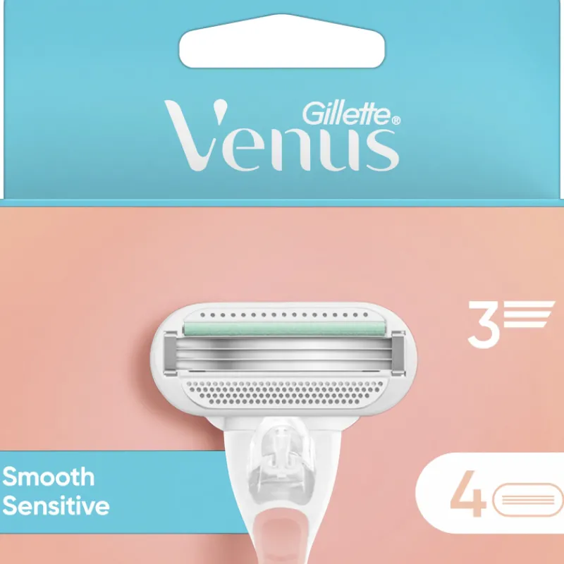 vaihtoter-venus-4-kpl-smooth-s-DIlbrGcQ-0.webp Venus Ihokarvanpoistovälineet Ja Tarvikkeet-Vaihtoterä 4 Kpl Smooth Sensitive