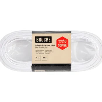 Brücke Kettingit, Köydet Ja Kuormansidonta-Vaijerivahvistettu Köysi, PVC-pinnoite, 4 Mm / 30 M