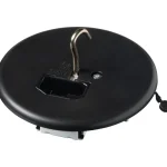 Abb Sähköasennustarvikkeet-Valaisinpistorasia DCL Mattamusta