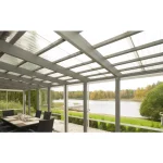 Keraplast Pihan Rakennusmateriaalit-Valokate PC Sun Trapetsilevy 1,0 Mm Pronssi Koko 1040 X 4500 Mm