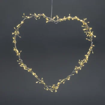 Kotikulta Koristevalot-Valokranssi Sydän 40 Cm