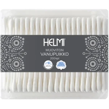 Helmi Hyvinvointi- Ja Terveydenhoitotarvikkeet^Vanupuikko 200 Kpl