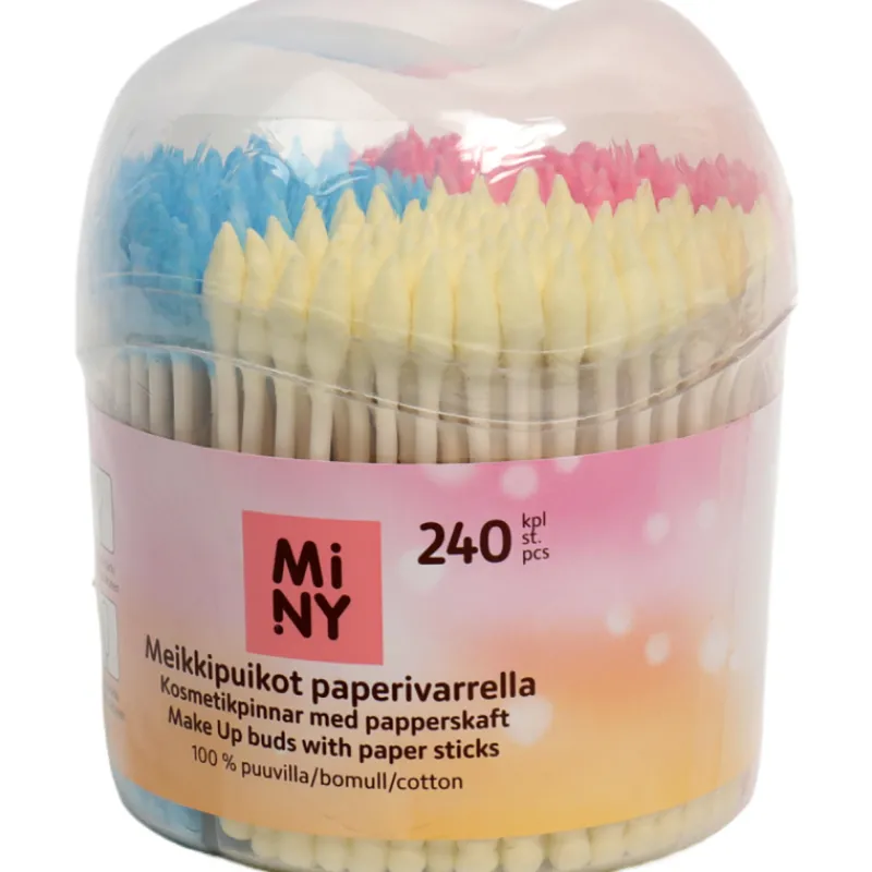 vanupuikot-miny-240-kpl-kolmiv-dZTnboAt-0.webp Miny Hyvinvointi- Ja Terveydenhoitotarvikkeet^Vanupuikot 240 Kpl Kolmivärinen