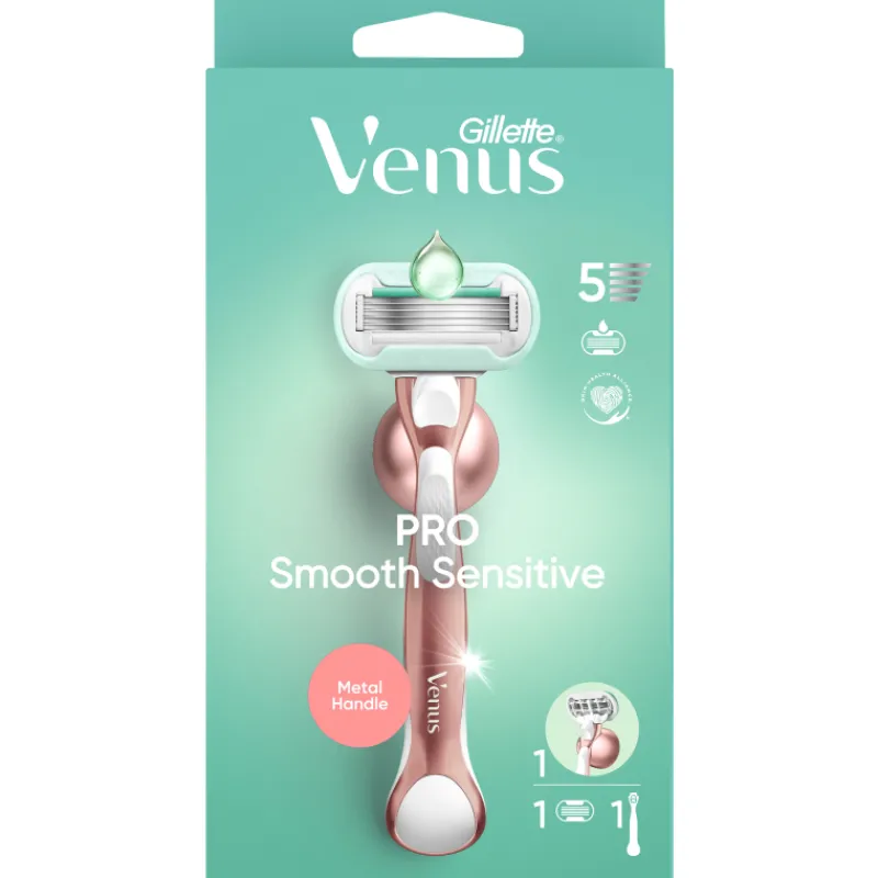 varsiter-venus-pro-smooth-sens-uZGqliSC-0.webp Venus Ihokarvanpoistovälineet Ja Tarvikkeet^Varsiterä Pro Smooth Sensitive +teline