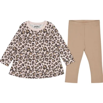 Peuhu Vauvojen Vaatteet-Vauvan Tunikasetti Alina + Nice Sydänpantteri