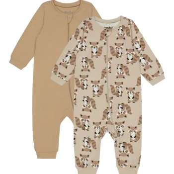 Peuhu Vauvojen Vaatteet-Vauvan Unihaalarit 2 Kpl/pkt Sweet Set Pesukarhut Beige