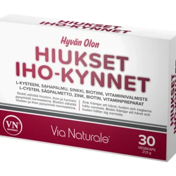 Via Naturale Terveysravinteet Ja -valmisteet^Vegekapseli 30 Kpl Hiukset-iho-kynnet