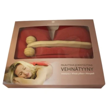 Emendo Saunatarvikkeet Ja -aineet-Vehnätyyny+hierontarulla Sydän
