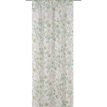 Kotikulta Verhot Ja Verhotarvikkeet-Verho 135 X 240 Cm Kesäkukat Vihreä