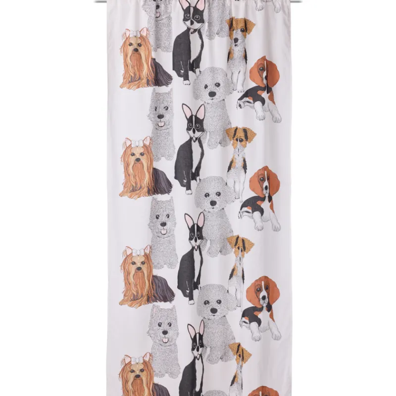 verho-vallila-140-x-240-cm-dog-fbFYyjYZ-0.webp Vallila Verhot Ja Verhotarvikkeet-Verho 140 X 240 Cm Doggies Breeze Valkoinen
