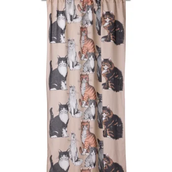 Vallila Verhot Ja Verhotarvikkeet-Verho 140 X 240 Cm Kitties Breeze Beige