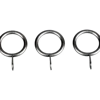 Kotikulta Verhot Ja Verhotarvikkeet-Verhorengas 10 Kpl 19/26 Mm Cafe Hopea