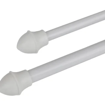 Kotikulta Verhot Ja Verhotarvikkeet-Verhotanko 125-220 Cm 11/13 Mm Cafe Valkoinen