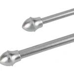 Kotikulta Verhot Ja Verhotarvikkeet-Verhotanko 125-220 Cm 11/13 Mm Cafe Hopea