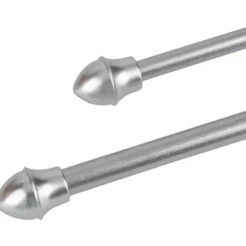 Kotikulta Verhot Ja Verhotarvikkeet-Verhotanko 125-220 Cm 11/13 Mm Cafe Hopea