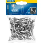 Rapid Naulat Ja Ruuvit-Vetoniitti 4,8 X 14 Mm, Alumiinipää, 100 Kpl