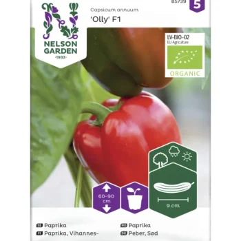 Nelson Garden Basic Kasvien Ja Nurmikonsiemenet-Vihannespaprika Siemen Olly Organic