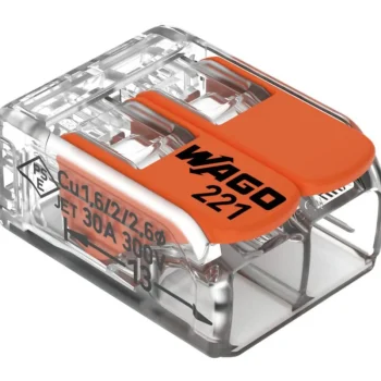 Wago Sähköasennustarvikkeet-Vipuliitin 2-napainen 10 Kpl 6mm2