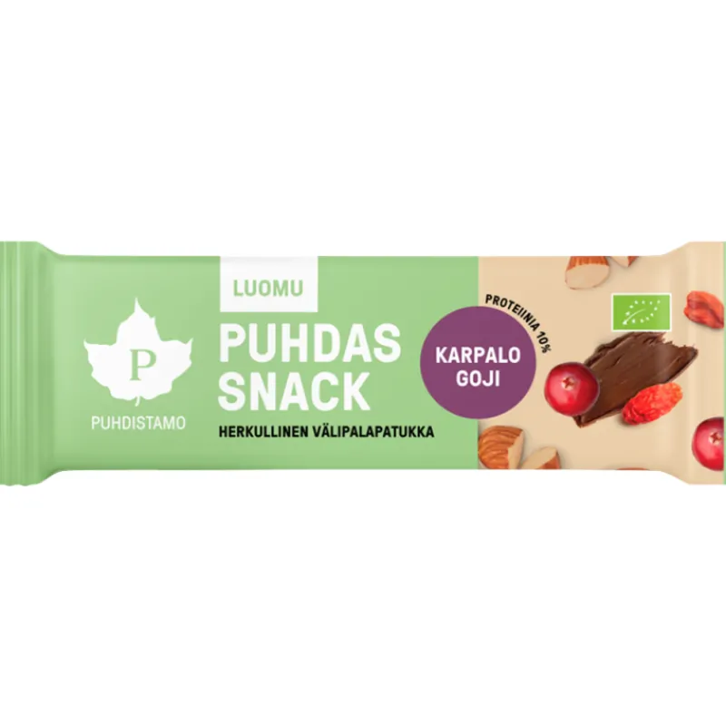 vlipalapatukka-puhdistamo-40-g-CvRrFfgs-0.webp Puhdistamo Urheiluravinteet Ja Valmisteet^Välipalapatukka 40 G Puhdas Snack Marjainen Luomu