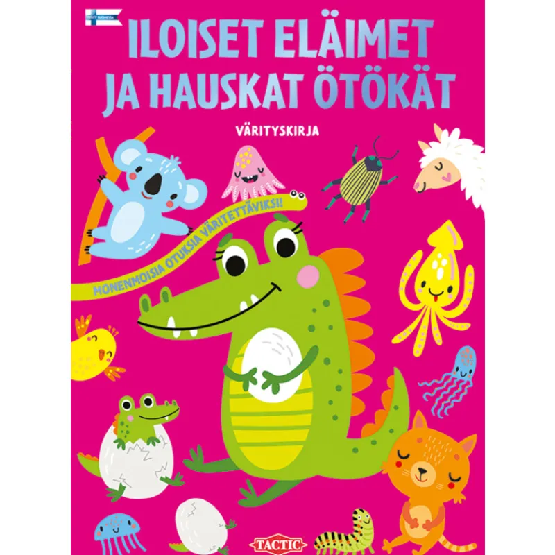 vrityskirja-tactic-iloiset-eli-FyAPGZwz-0.webp Tactic Lasten Kirjat^Värityskirja Iloiset Eläimet Ja Hauskat ötökät