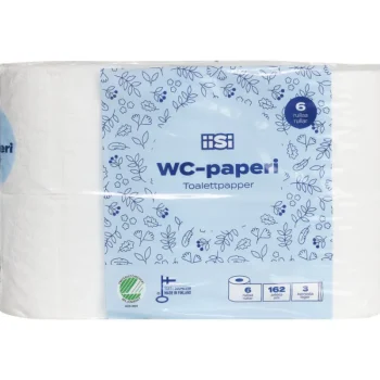 Iisi WC-paperit^WC-paperi 6 Rl Valkoinen